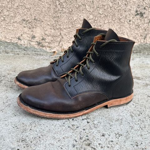 View photo of Self-Made Service Boot in Metta Catharina Shell Cordovan