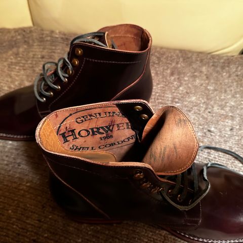 BLKBRD Rudiger Service Boot in Horween Color 8 Shell Cordovan