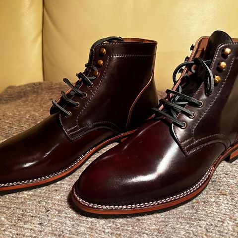 BLKBRD Rudiger Service Boot in Horween Color 8 Shell Cordovan