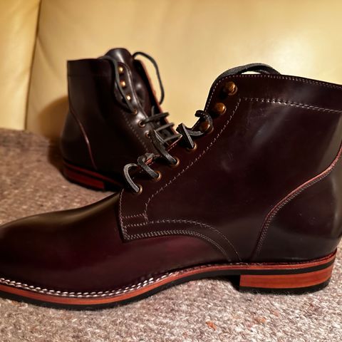 BLKBRD Rudiger Service Boot in Horween Color 8 Shell Cordovan