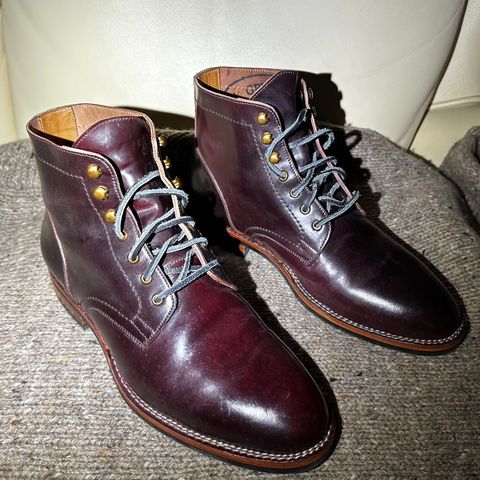 BLKBRD Rudiger Service Boot in Horween Color 8 Shell Cordovan