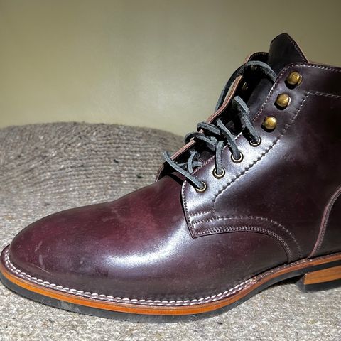 BLKBRD Rudiger Service Boot in Horween Color 8 Shell Cordovan