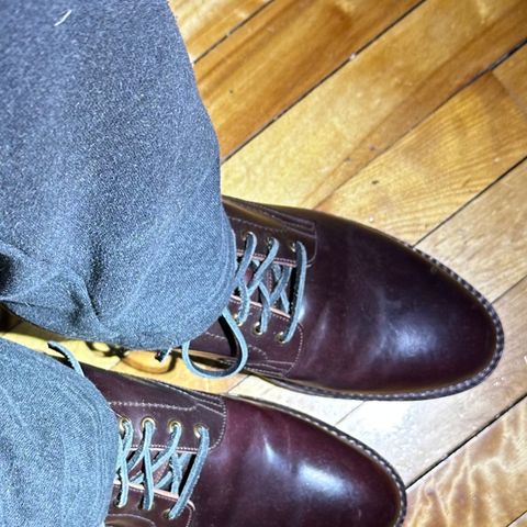 BLKBRD Rudiger Service Boot in Horween Color 8 Shell Cordovan