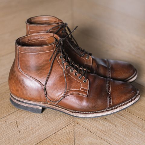 Viberg Service Boot BCT in Horween Natural Crust Double Cordovan
