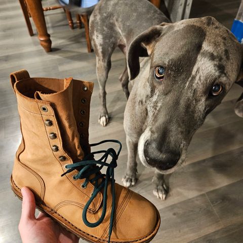 Jim Green African Ranger Barefoot Boot in Fudge Crazy Horse