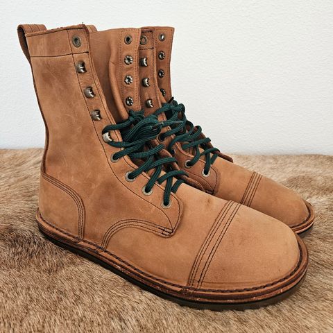 Jim Green African Ranger Barefoot Boot in Fudge Crazy Horse