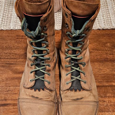 View photo of Jim Green African Ranger Barefoot Boot in Fudge Crazy Horse