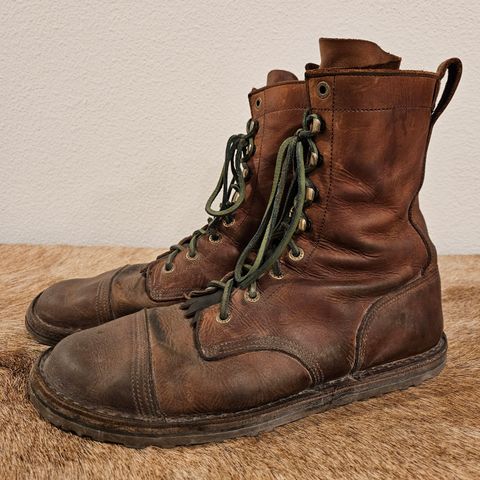 View photo of Jim Green African Ranger Barefoot Boot in Fudge Crazy Horse