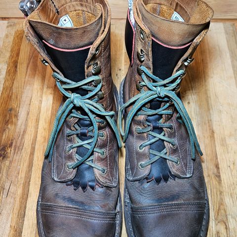 View photo of Jim Green African Ranger Barefoot Boot in Fudge Crazy Horse