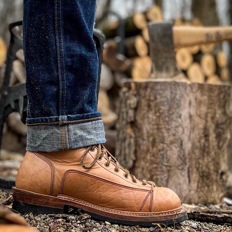 Monroe 19916 Monkey Boot in Shinki Natural Oiled Horsebutt