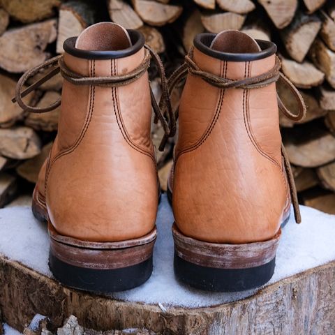 View photo of Monroe 19916 Monkey Boot in Shinki Natural Oiled Horsebutt