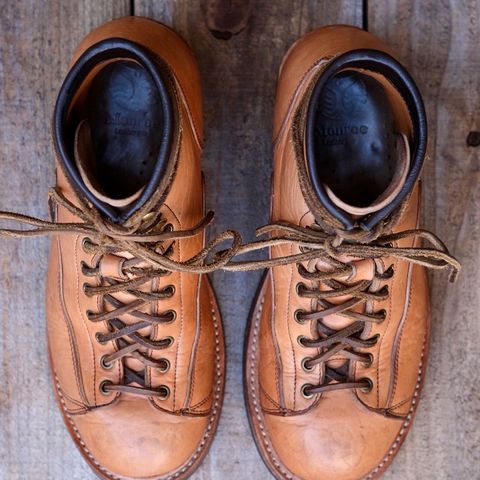 View photo of Monroe 19916 Monkey Boot in Shinki Natural Oiled Horsebutt