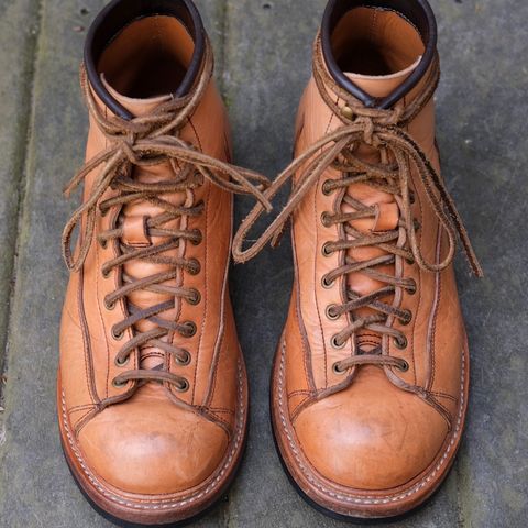 View photo of Monroe 19916 Monkey Boot in Shinki Natural Oiled Horsebutt