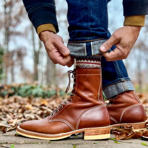 Onderhoud SVC02 Packer Boot in Wickett & Craig Medium Brown Traditional Harness