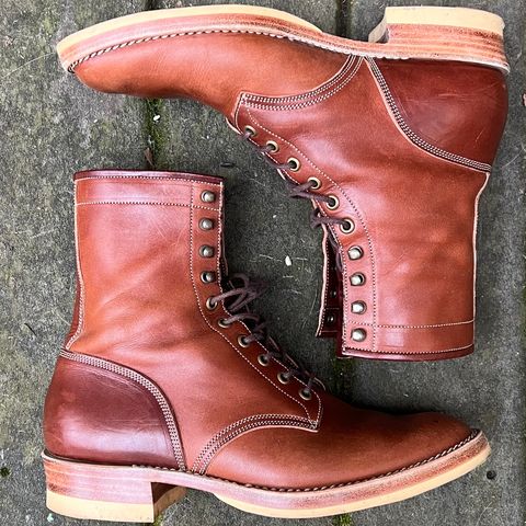 View photo of Onderhoud SVC02 Packer Boot in Wickett & Craig Medium Brown Traditional Harness