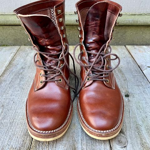 View photo of Onderhoud SVC02 Packer Boot in Wickett & Craig Medium Brown Traditional Harness