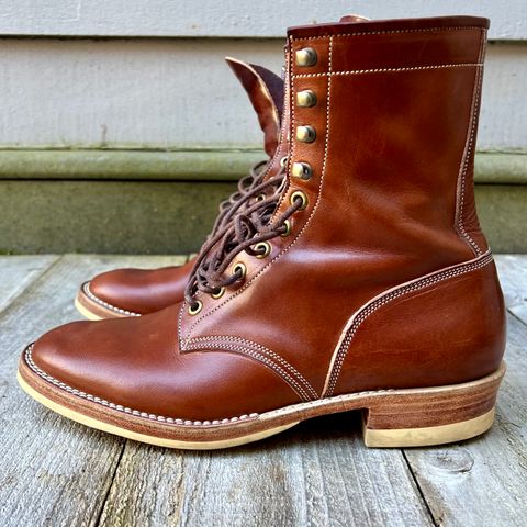 View photo of Onderhoud SVC02 Packer Boot in Wickett & Craig Medium Brown Traditional Harness