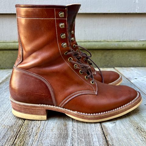 View photo of Onderhoud SVC02 Packer Boot in Wickett & Craig Medium Brown Traditional Harness