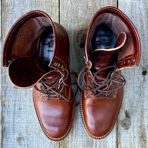 View photo of Onderhoud SVC02 Packer Boot in Wickett & Craig Medium Brown Traditional Harness