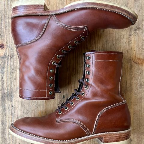 View photo of Onderhoud SVC02 Packer Boot in Wickett & Craig Medium Brown Traditional Harness