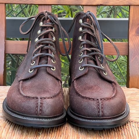Grant Stone Ottawa Boot in C.F. Stead Tobacco Waxy Commander Suede