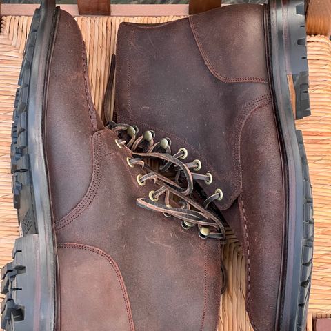 Grant Stone Ottawa Boot in C.F. Stead Tobacco Waxy Commander Suede