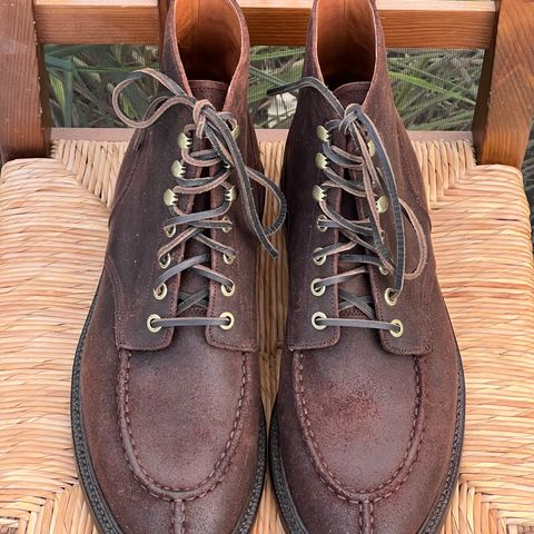 Grant Stone Ottawa Boot in C.F. Stead Tobacco Waxy Commander Suede
