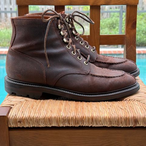 Grant Stone Ottawa Boot in C.F. Stead Tobacco Waxy Commander Suede