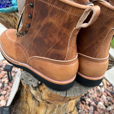 Nicks Moc Toe in Horween Natural Dublin