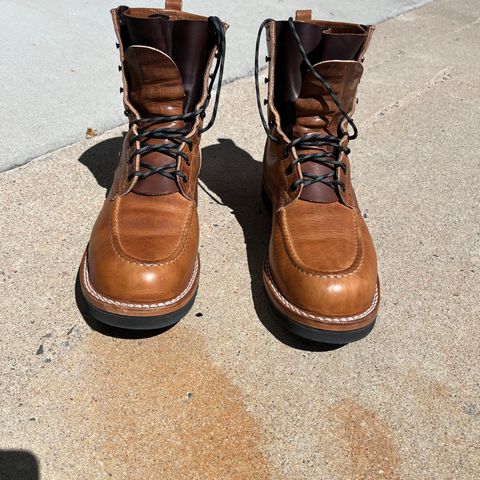 Nicks Moc Toe in Horween Natural Dublin