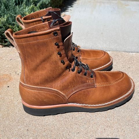 Nicks Moc Toe in Horween Natural Dublin
