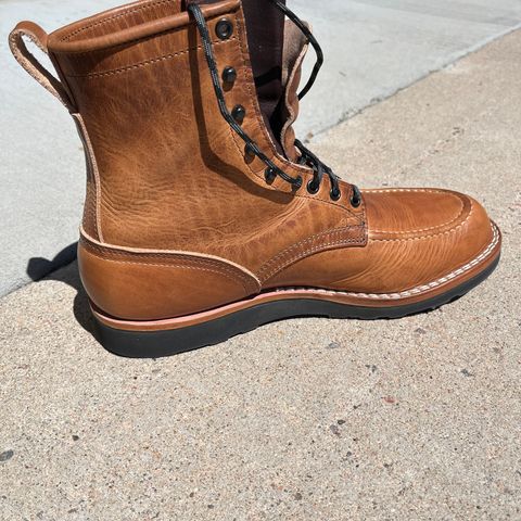 Nicks Moc Toe in Horween Natural Dublin