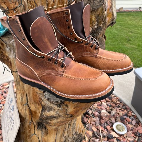 Nicks Moc Toe in Horween Natural Dublin