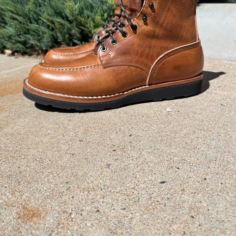 Nicks Moc Toe in Horween Natural Dublin