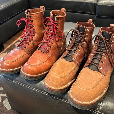 Nicks Nicks/ WedgeWork in Seidel 1964 Brown Smooth & Seidel 1964 Tan Roughout