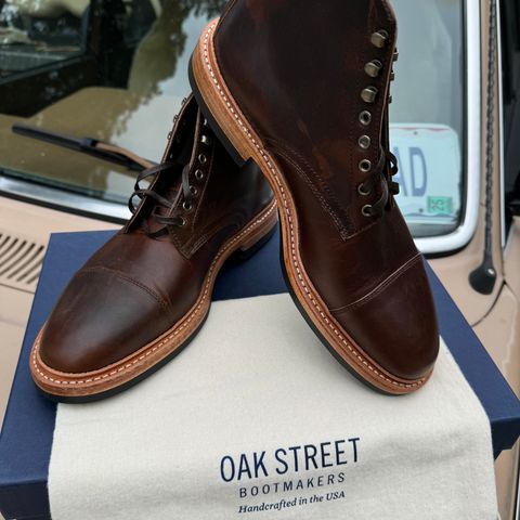 Oak Street Bootmakers Lakeshore Boot in Horween Brown Nut Dublin