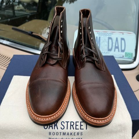 Oak Street Bootmakers Lakeshore Boot in Horween Brown Nut Dublin