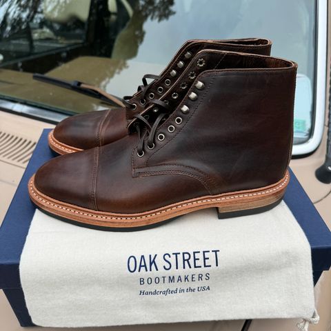 Oak Street Bootmakers Lakeshore Boot in Horween Brown Nut Dublin