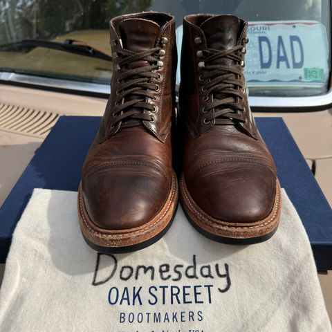 View photo of Oak Street Bootmakers Lakeshore Boot in Horween Brown Nut Dublin