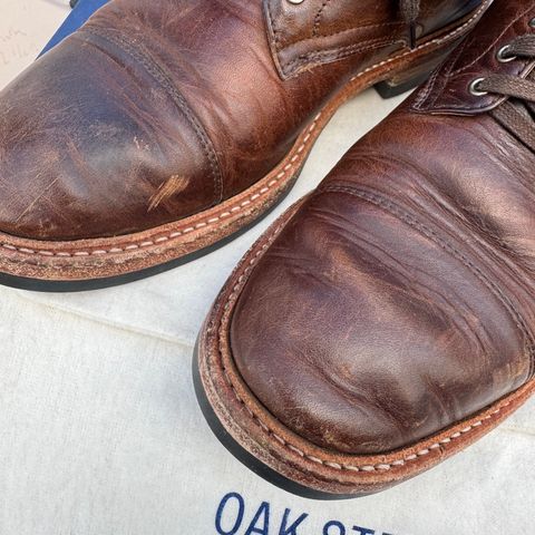 View photo of Oak Street Bootmakers Lakeshore Boot in Horween Brown Nut Dublin