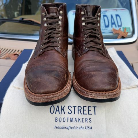 View photo of Oak Street Bootmakers Lakeshore Boot in Horween Brown Nut Dublin