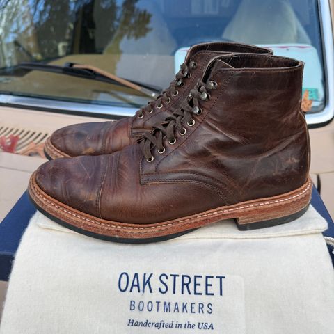 View photo of Oak Street Bootmakers Lakeshore Boot in Horween Brown Nut Dublin