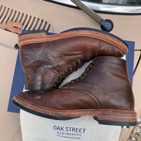 View photo of Oak Street Bootmakers Lakeshore Boot in Horween Brown Nut Dublin