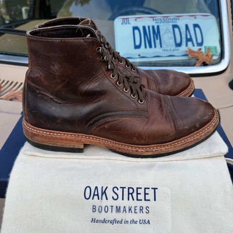 View photo of Oak Street Bootmakers Lakeshore Boot in Horween Brown Nut Dublin