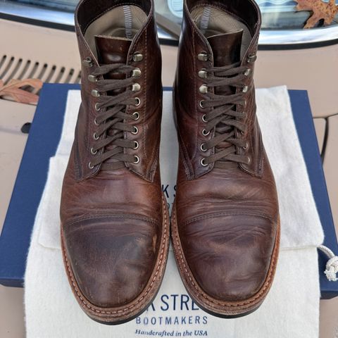 View photo of Oak Street Bootmakers Lakeshore Boot in Horween Brown Nut Dublin