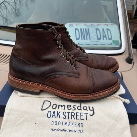 View photo of Oak Street Bootmakers Lakeshore Boot in Horween Brown Nut Dublin