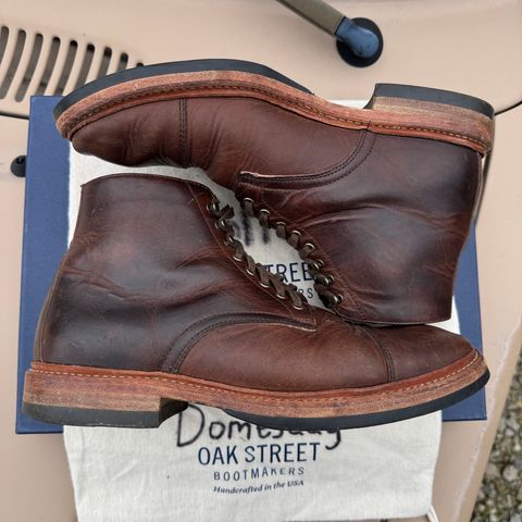 View photo of Oak Street Bootmakers Lakeshore Boot in Horween Brown Nut Dublin