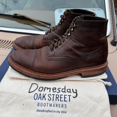 View photo of Oak Street Bootmakers Lakeshore Boot in Horween Brown Nut Dublin