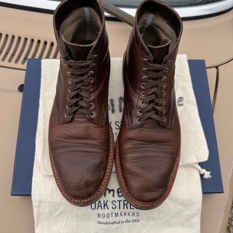 View photo of Oak Street Bootmakers Lakeshore Boot in Horween Brown Nut Dublin