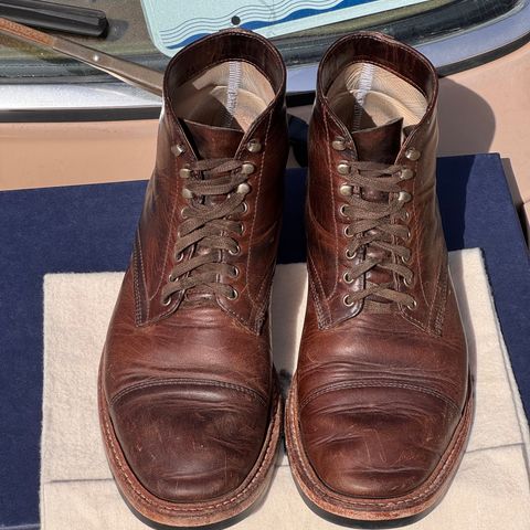 Oak Street Bootmakers Lakeshore Boot in Horween Brown Nut Dublin